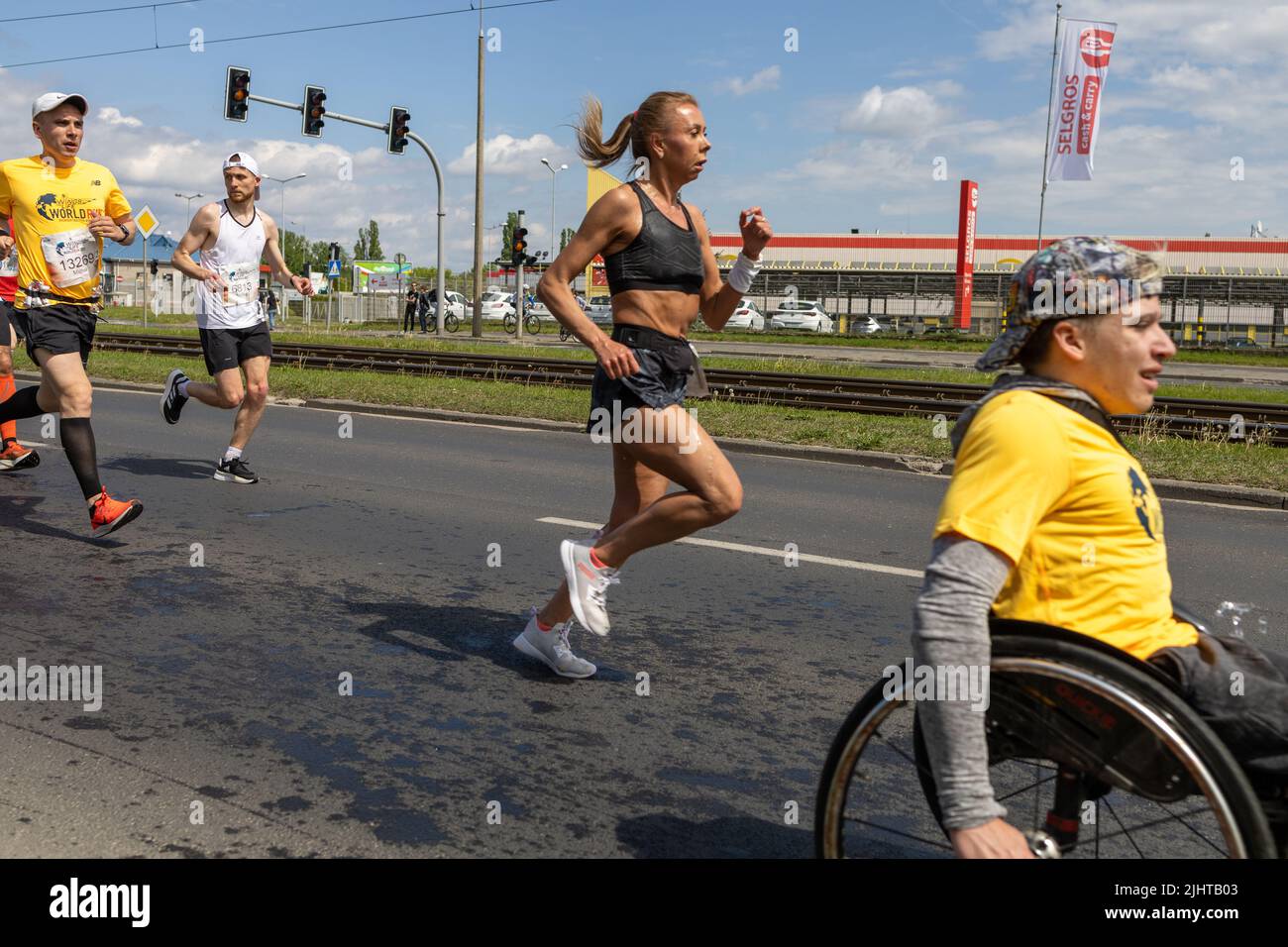The participants of the 2022 Wings for Life World Run in Poznan, Poland