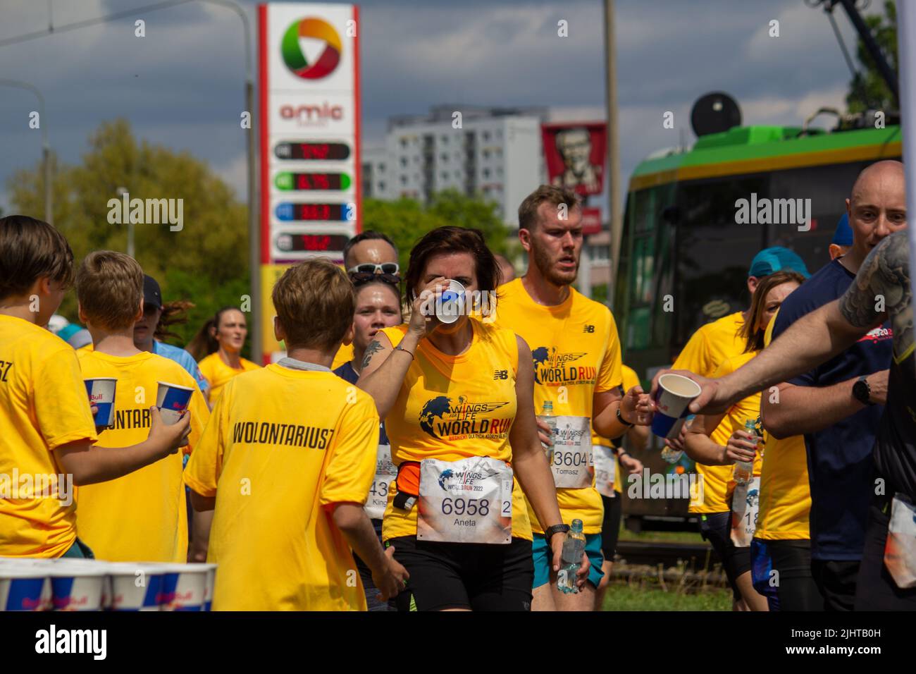 The participants of the 2022 Wings for Life World Run in Poznan, Poland