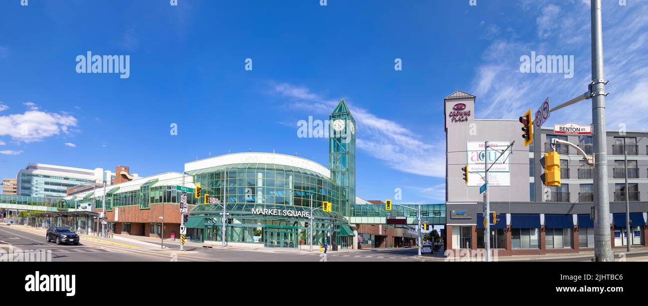 Kitchener, Ontario, Canada, 18 July, 2022 Kitchener downtown and