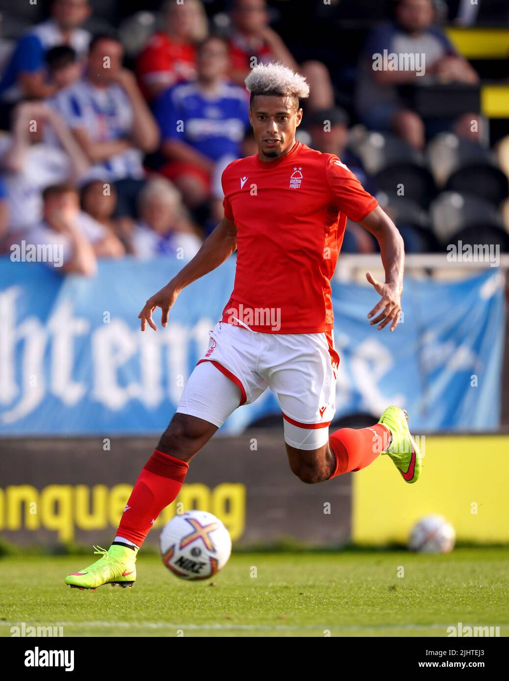 Nottingham Forest's Lyle Taylor during a pre-season friendly match at the Pirelli Stadium, Burton upon Trent. Picture date: Wednesday July 20, 2022. Stock Photo