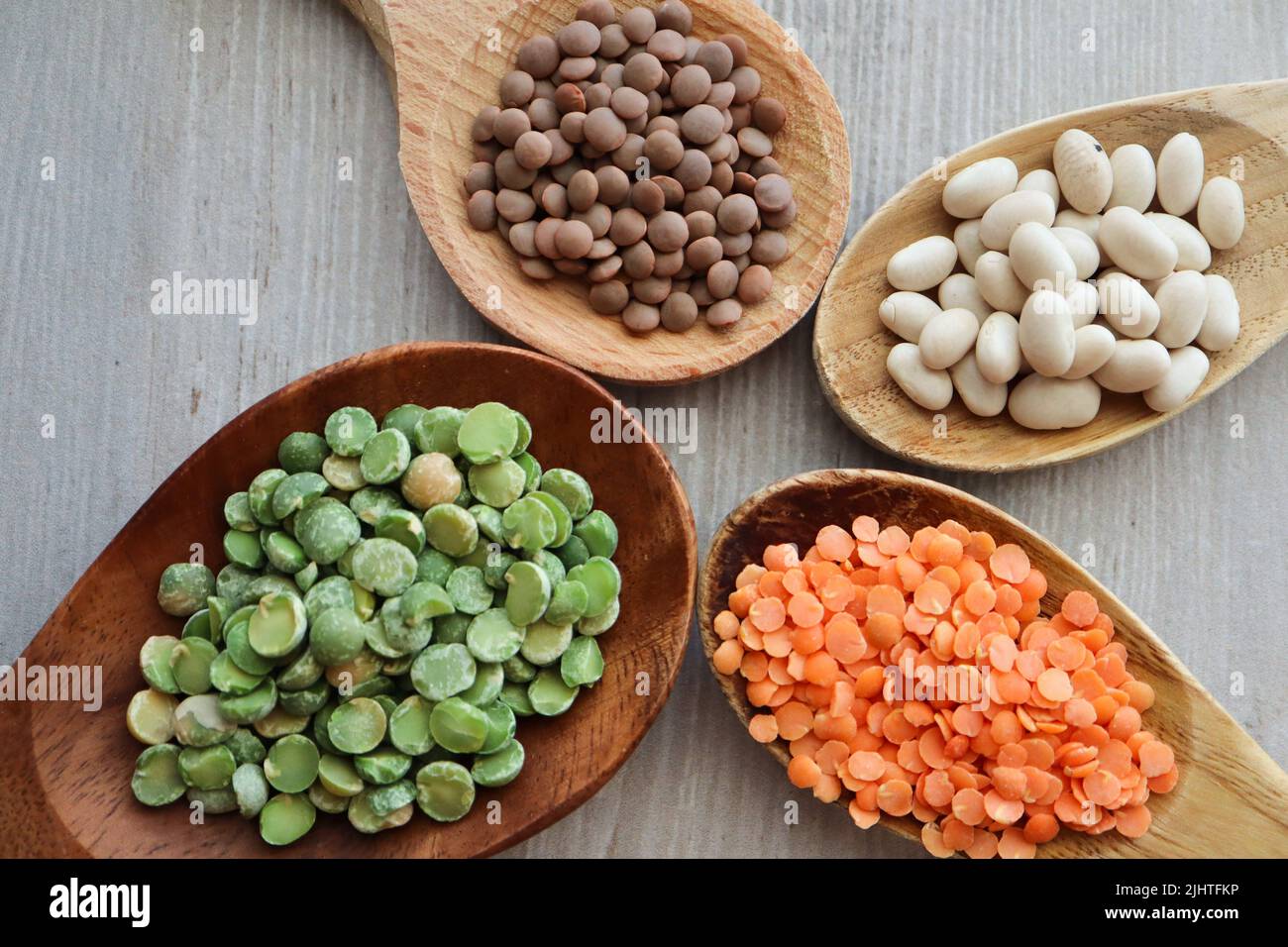 Variety of beans and legumes Stock Photo - Alamy
