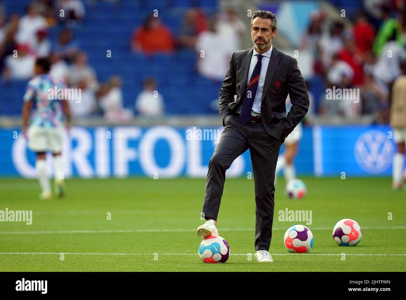 Spain head coach Jorge Vilda ahead of the UEFA Women's Euro 2022 ...