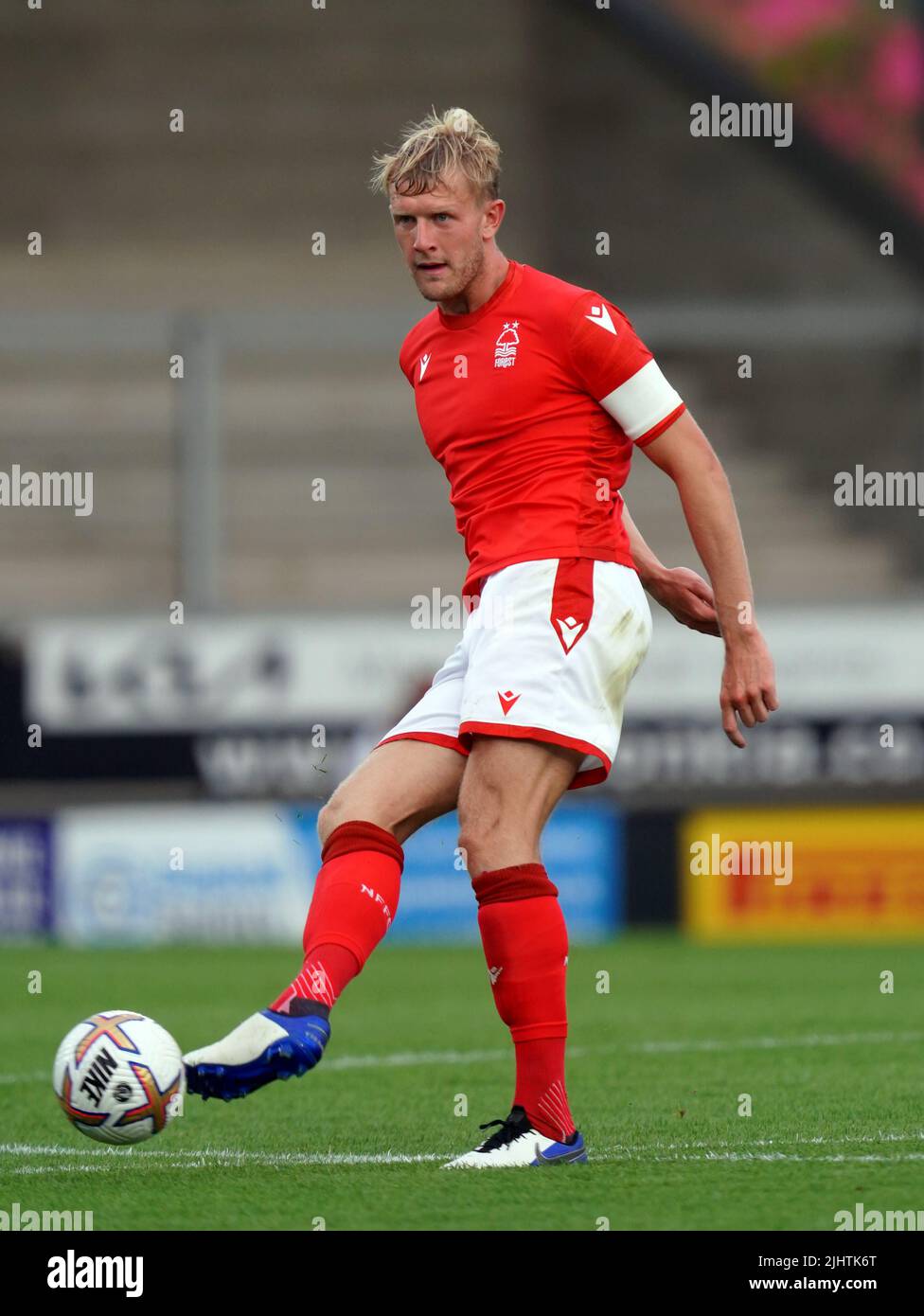 Nottingham Forest's Joe Worrall during a pre-season friendly match at the Pirelli Stadium, Burton upon Trent. Picture date: Wednesday July 20, 2022. Stock Photo