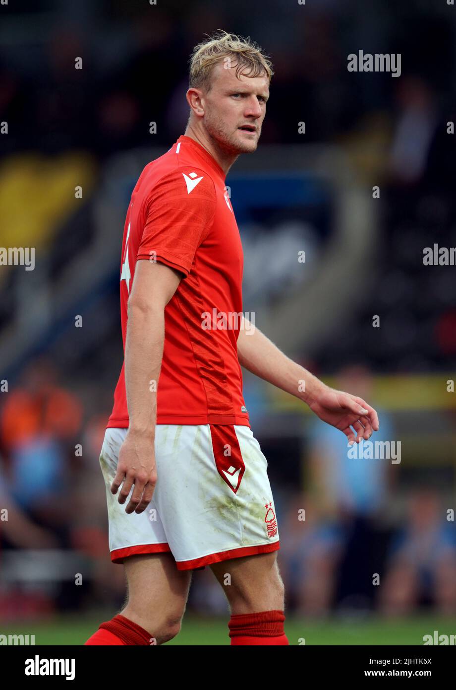 Nottingham Forest's Joe Worrall during a pre-season friendly match at the Pirelli Stadium, Burton upon Trent. Picture date: Wednesday July 20, 2022. Stock Photo