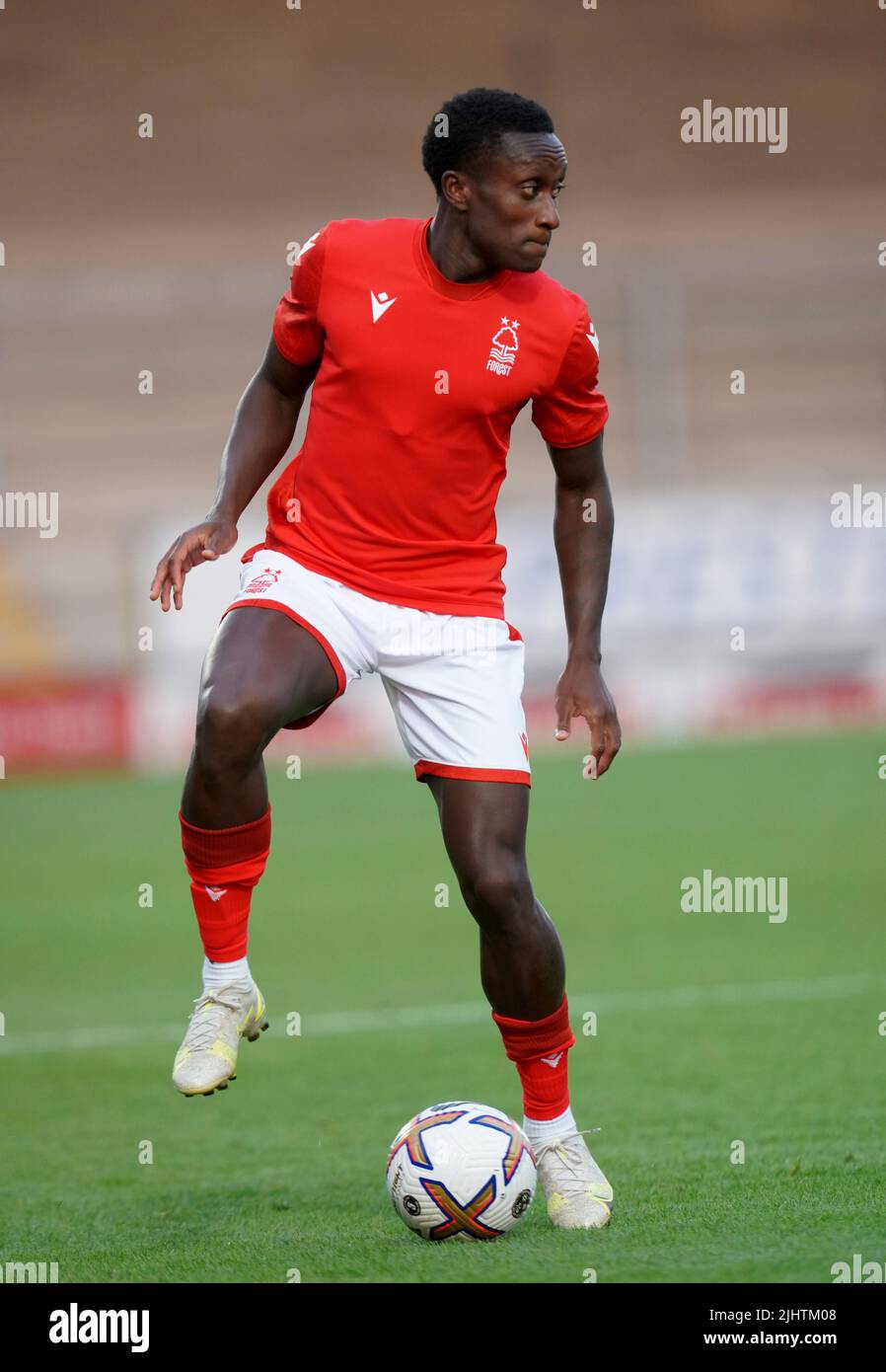 Nottingham Forest's Richie Laryea during a pre-season friendly match at the Pirelli Stadium, Burton upon Trent. Picture date: Wednesday July 20, 2022. Stock Photo