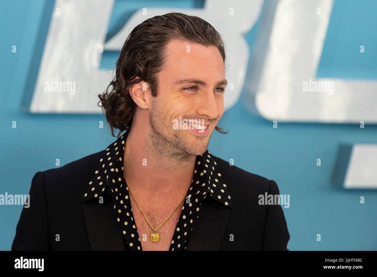 London, UK. 20 July 2022. Cast member Aaron Taylor-Johnson attends the UK gala screening of the movie ‘Bullet Train’ at Cineworld Leicester Square.  Credit: Stephen Chung / Alamy Live News Stock Photo