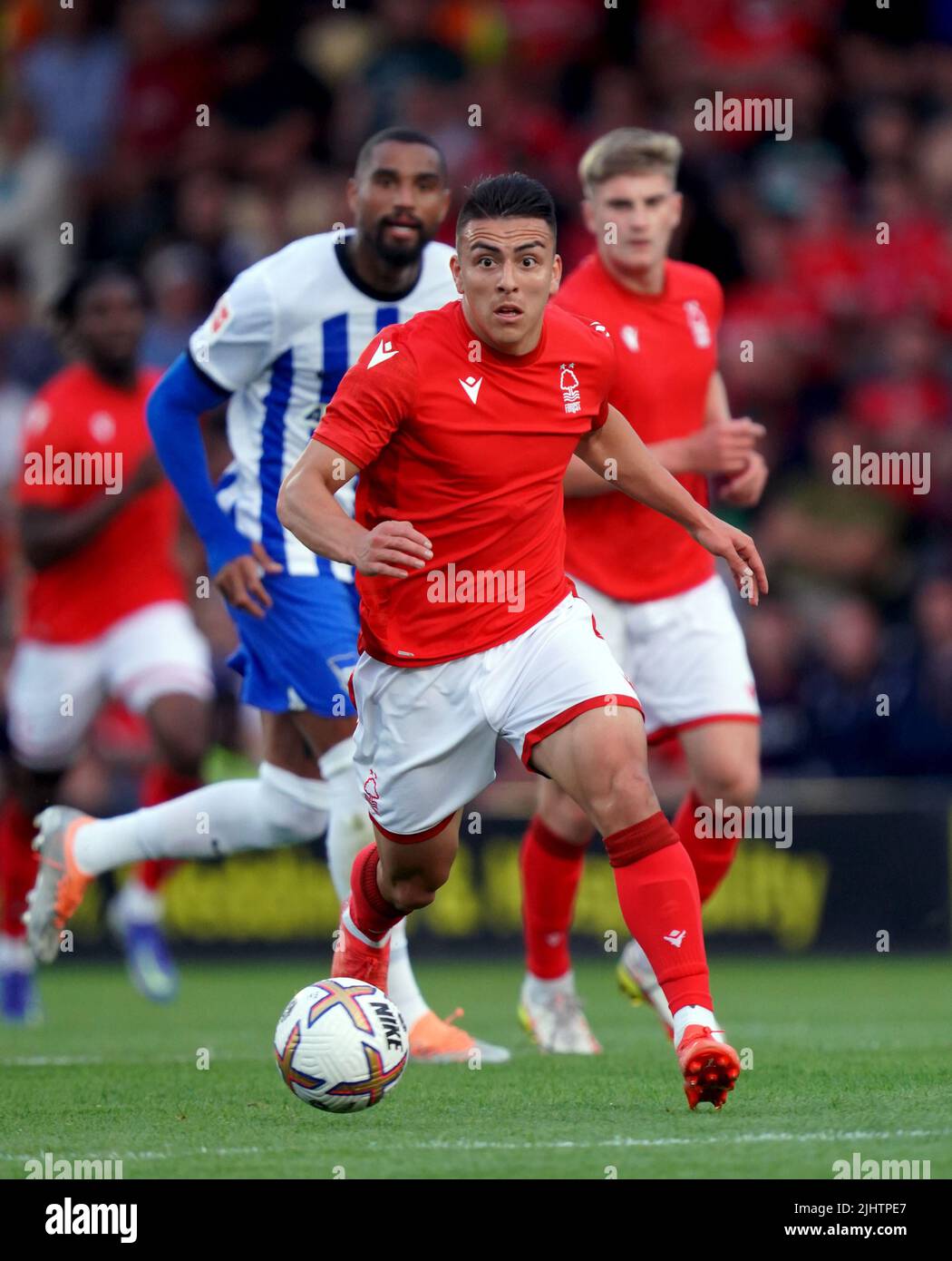 Nottingham Forest's Braian Ojeda during a pre-season friendly match at the Pirelli Stadium, Burton upon Trent. Picture date: Wednesday July 20, 2022. Stock Photo