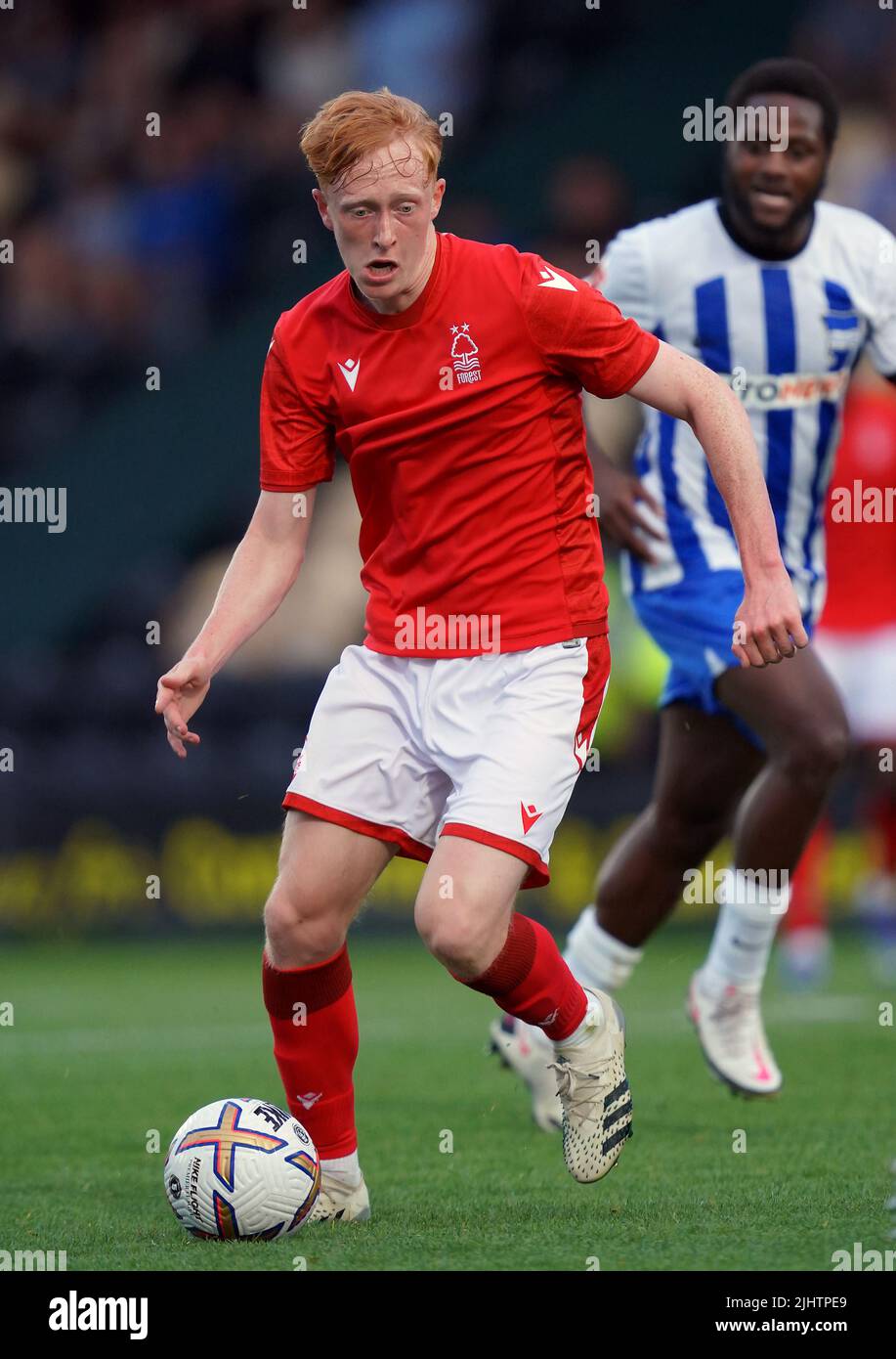 Nottingham Forest's Oli Hammond during a pre-season friendly match at the Pirelli Stadium, Burton upon Trent. Picture date: Wednesday July 20, 2022. Stock Photo