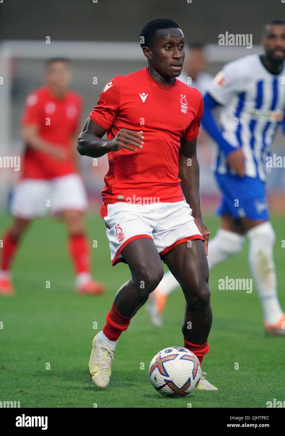 Nottingham Forest's Richie Laryea during a pre-season friendly match at the Pirelli Stadium, Burton upon Trent. Picture date: Wednesday July 20, 2022. Stock Photo