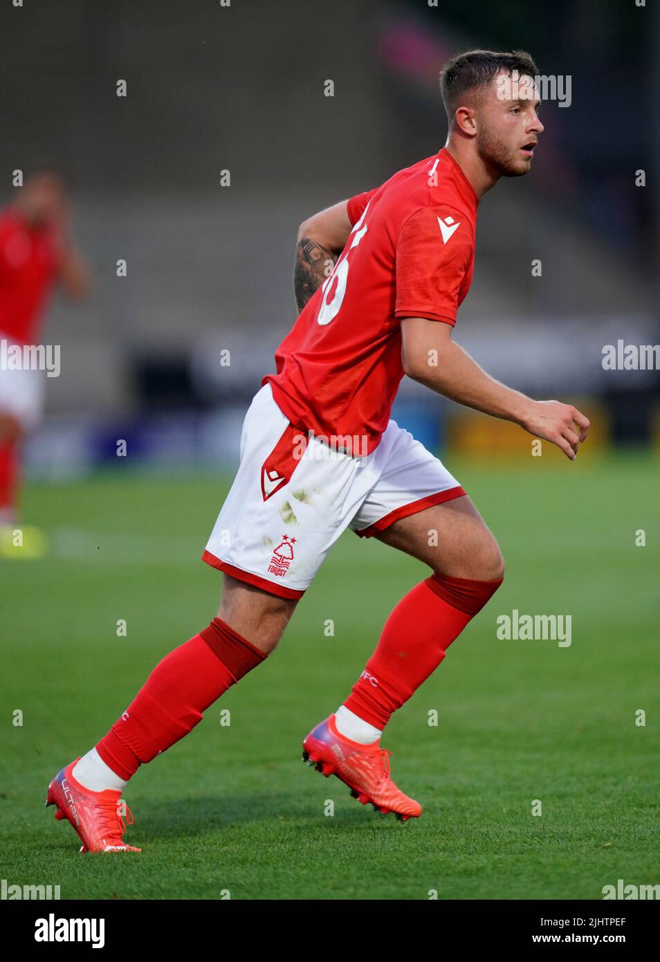 Nottingham Forest's Dale Taylor during a pre-season friendly match at the Pirelli Stadium, Burton upon Trent. Picture date: Wednesday July 20, 2022. Stock Photo