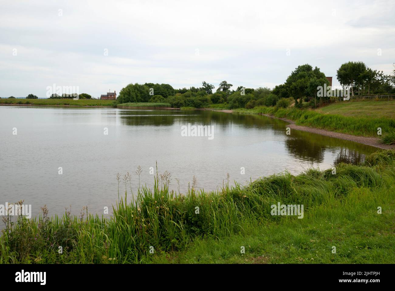 Hurleston Reservoir at the junction of the Shropshire Union and Llangollen canals. Stock Photo