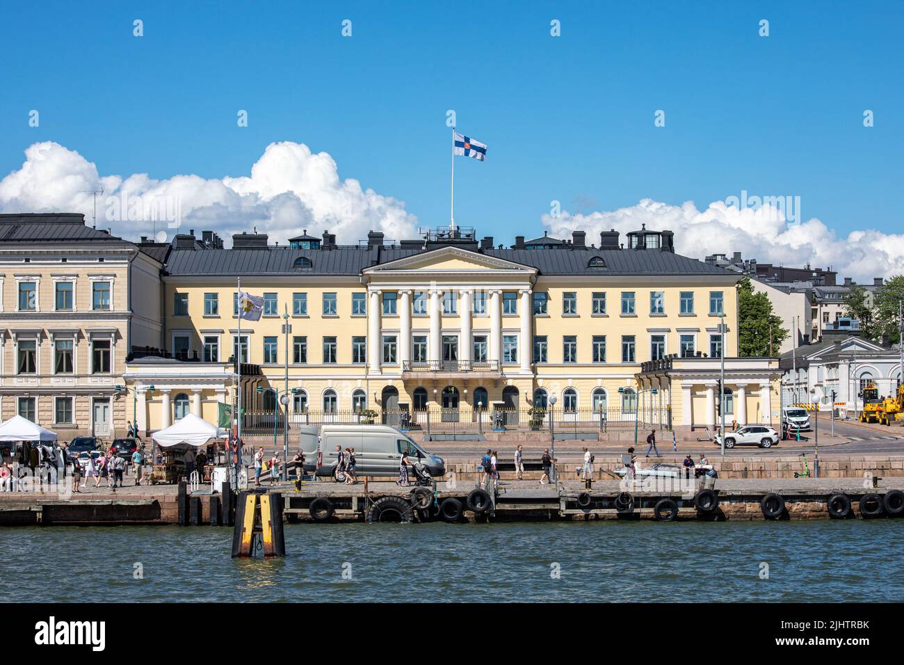 Presidentin linna or Presidential Palace, the official residence of the President of Finland Stock Photo