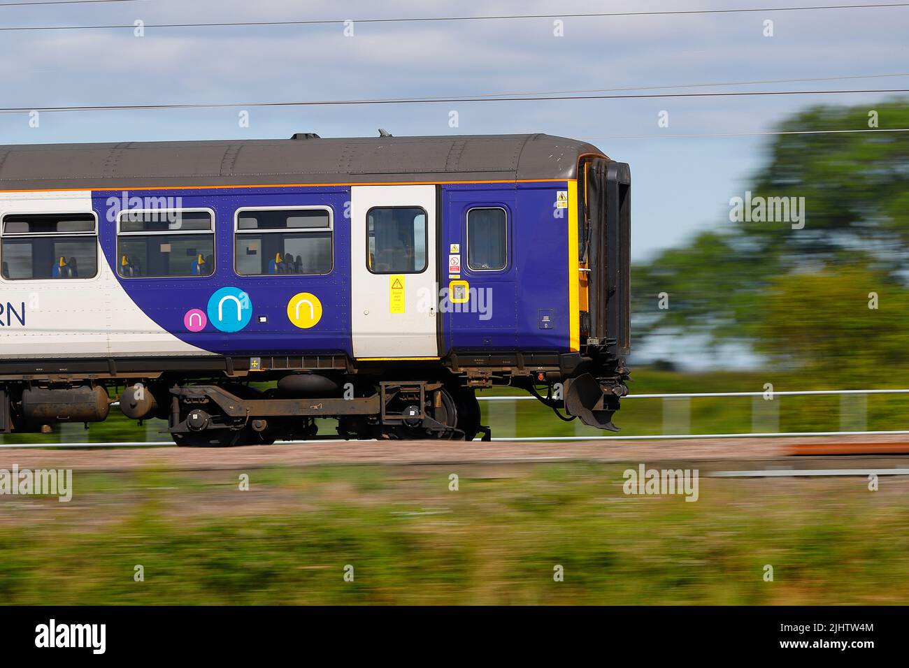 A British Rail Class 158 Seen Here Passing Through Colton Junction Near Yorknorth Yorkshireuk 5320