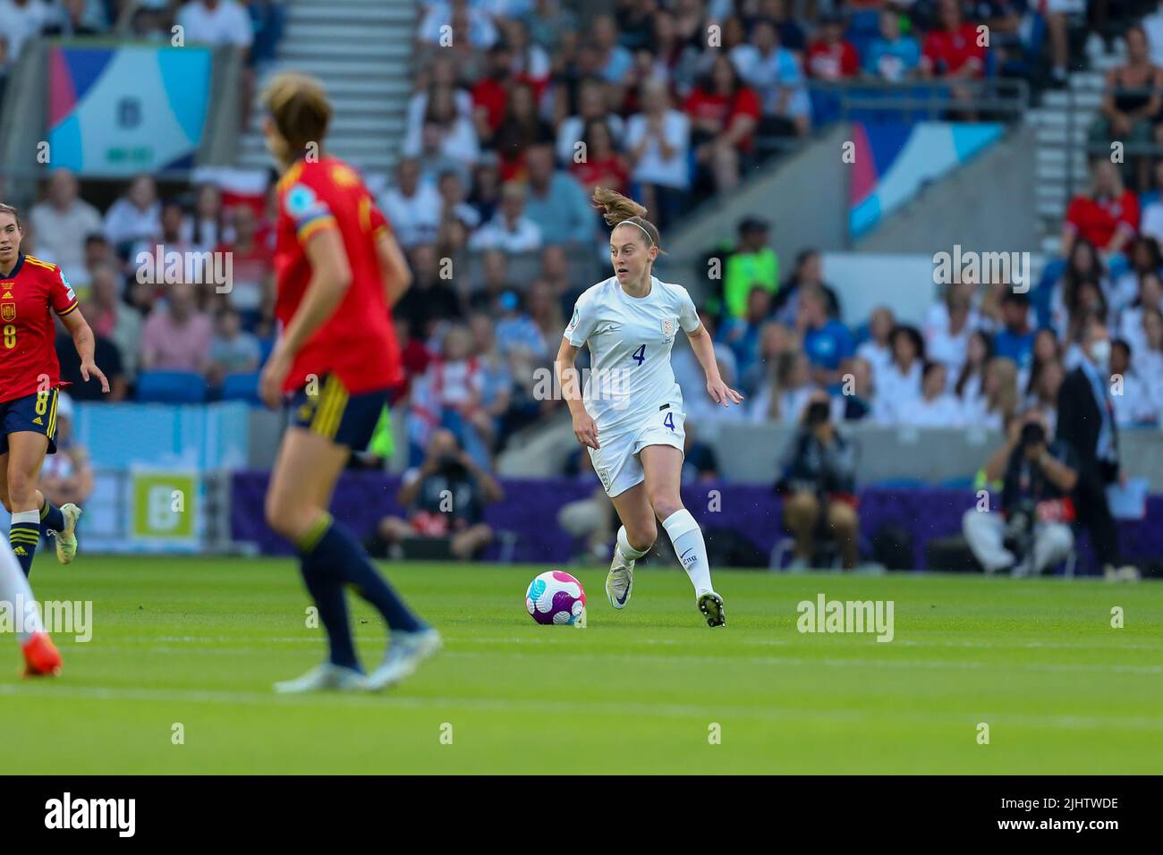 Brighton, UK. 20th July 2022, 20th July 2022, American Express Community Stadium, Brighton, Sussex, England: Womens European International football, quarter-final, England versus Spain: Keira Walsh of England Credit: Action Plus Sports Images/Alamy Live News Stock Photo