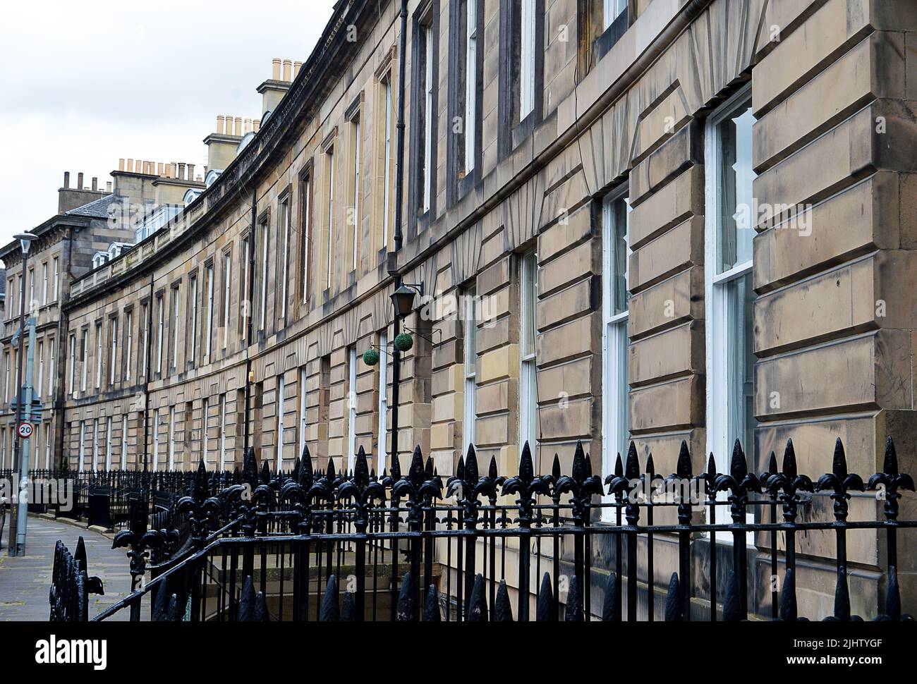 EDINBURGH, SCOTLAND 12 JULY 2022 Lansdowne Crescent. a typical