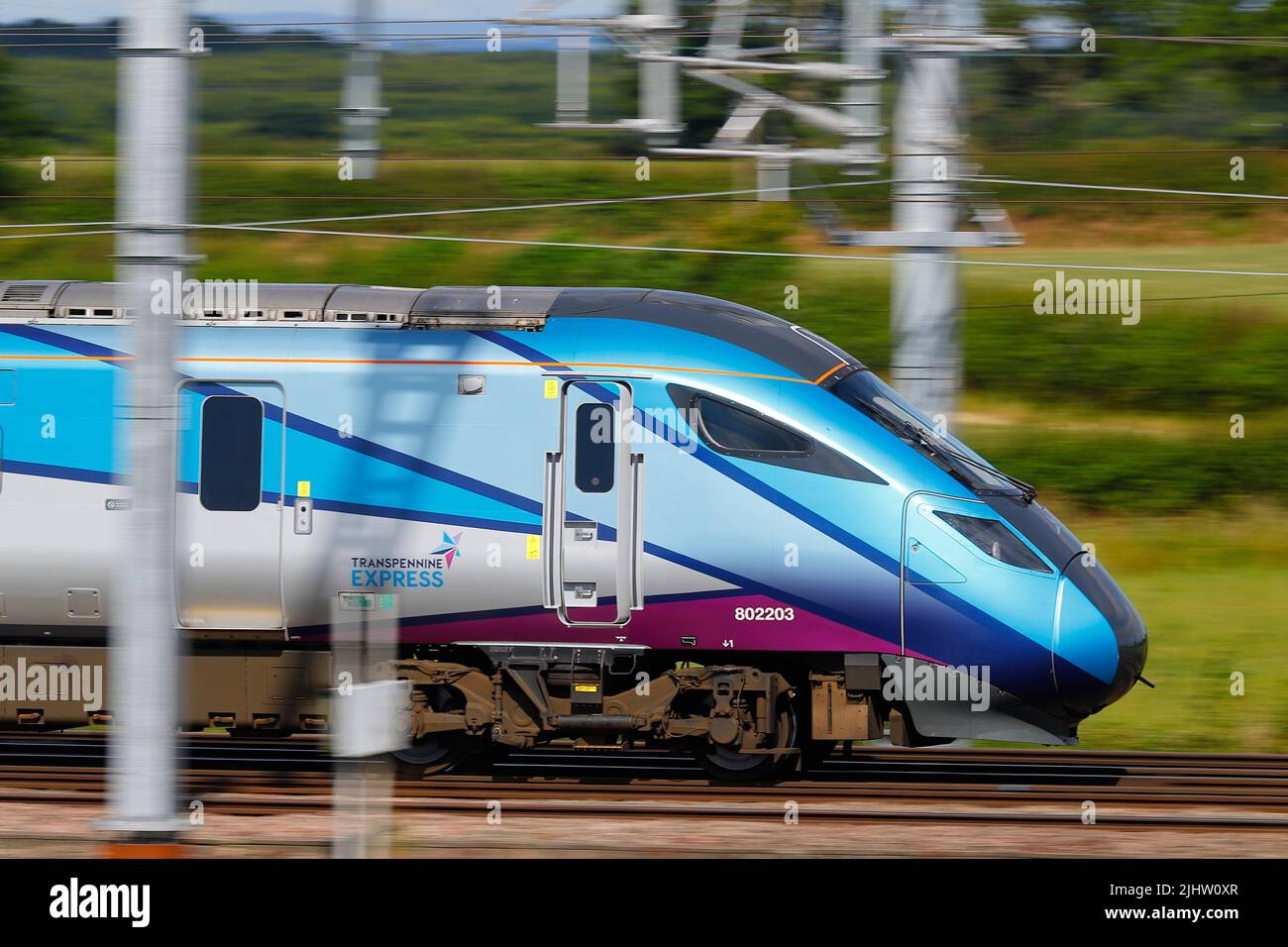 British Rail Class 802 Azuma Train 802203 operated by Transpennine