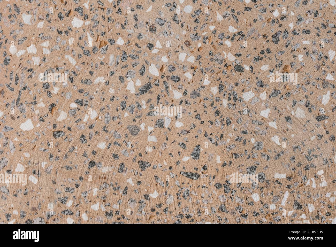 Beige Stone Surface Grain Detail Texture Background Wall Grunge. Stock Photo