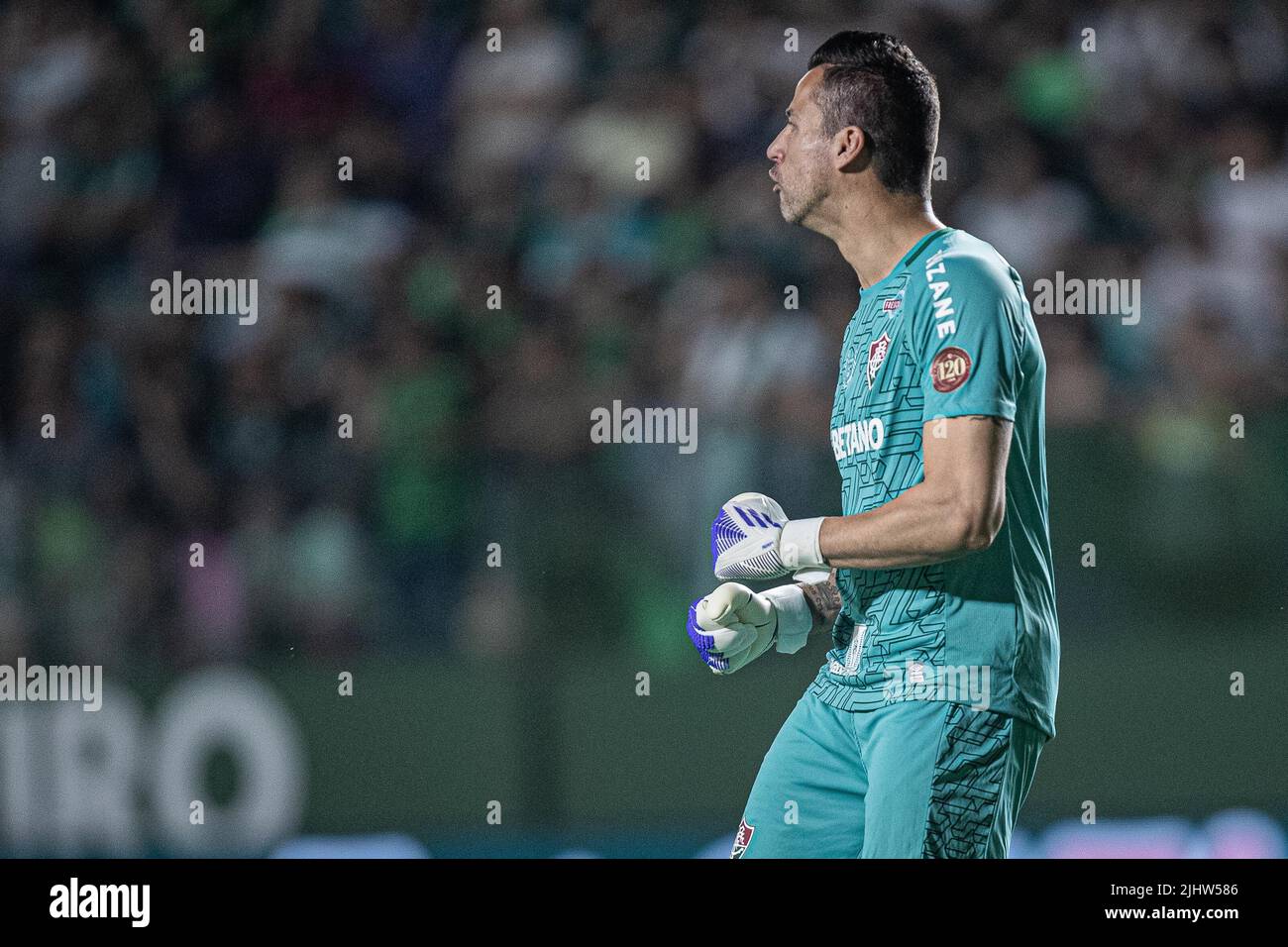 Goiania, Brazil. 20th July, 2022. GO - Goiania - 07/20/2022 - BRAZILIAN A 2022, GOIAS X FLUMINENSE - Fluminense goalkeeper Fabio during a match against Goias at Serrinha stadium for the Brazilian championship A 2022. Photo: Heber Gomes/AGIF/Sipa USA Credit: Sipa USA/Alamy Live News Stock Photo