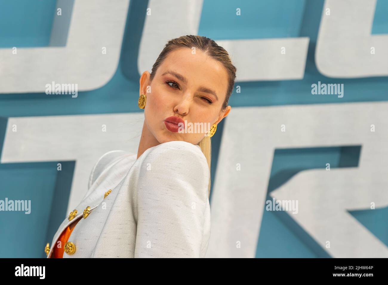 London, UK. 20 July 2022. Sophie Hermann attends the UK gala screening of the movie ‘Bullet Train’ at Cineworld Leicester Square.  Credit: Stephen Chung / Alamy Live News Stock Photo