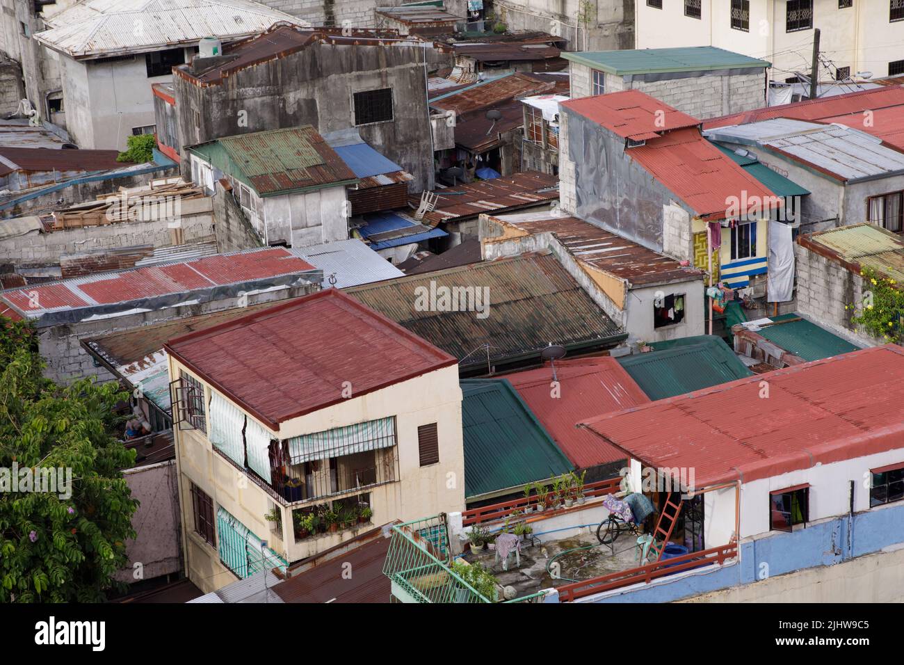 Poverty in the streets of Manila the capital city of the Philippines Stock Photo