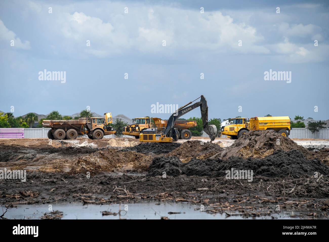 Excavators and Heavy Duty Construction Vehicles change the landscape of