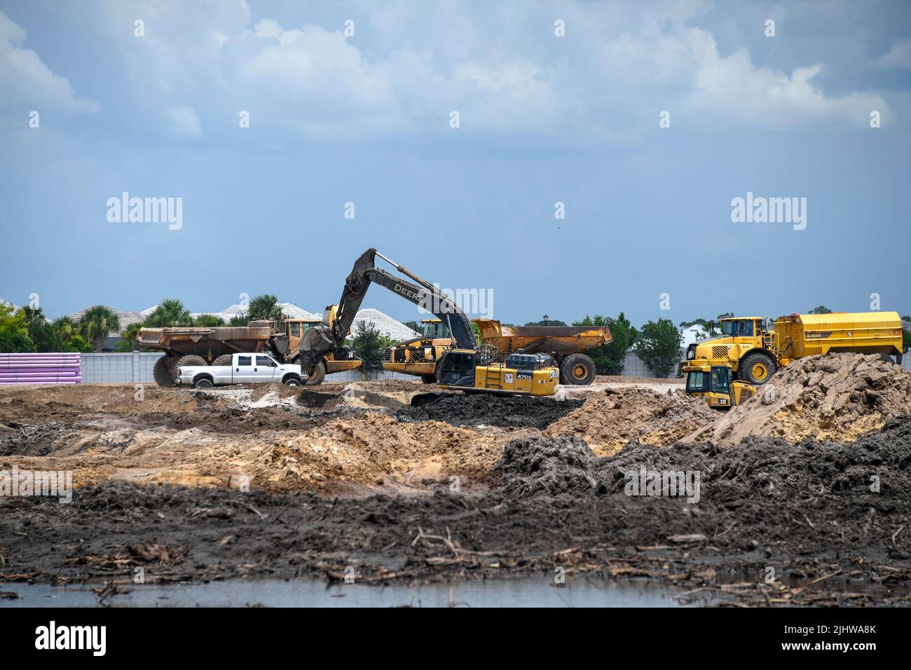 Excavators and Heavy Duty Construction Vehicles change the landscape of