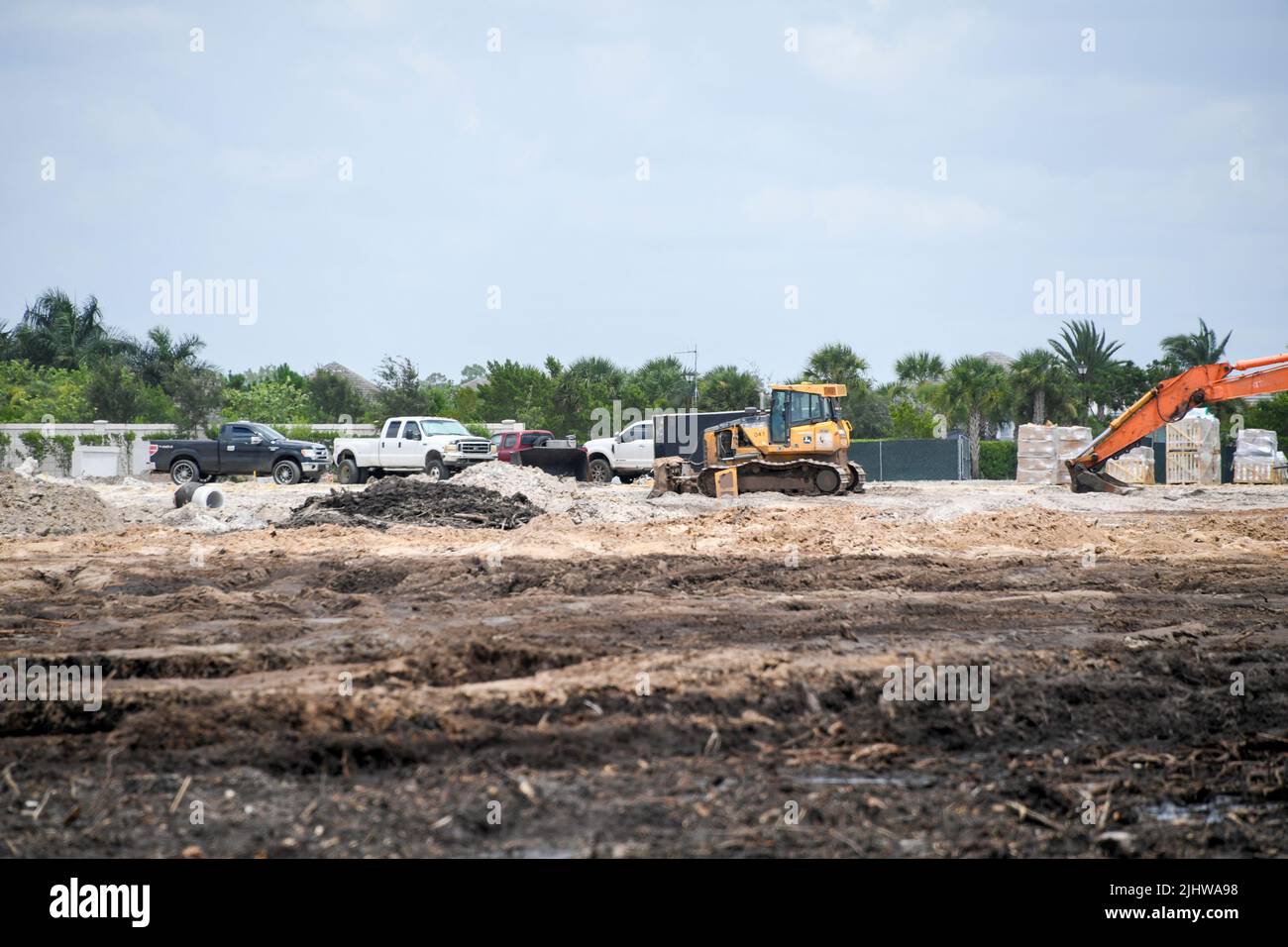 Bulldozer and Heavy Duty Construction Vehicles change the landscape of