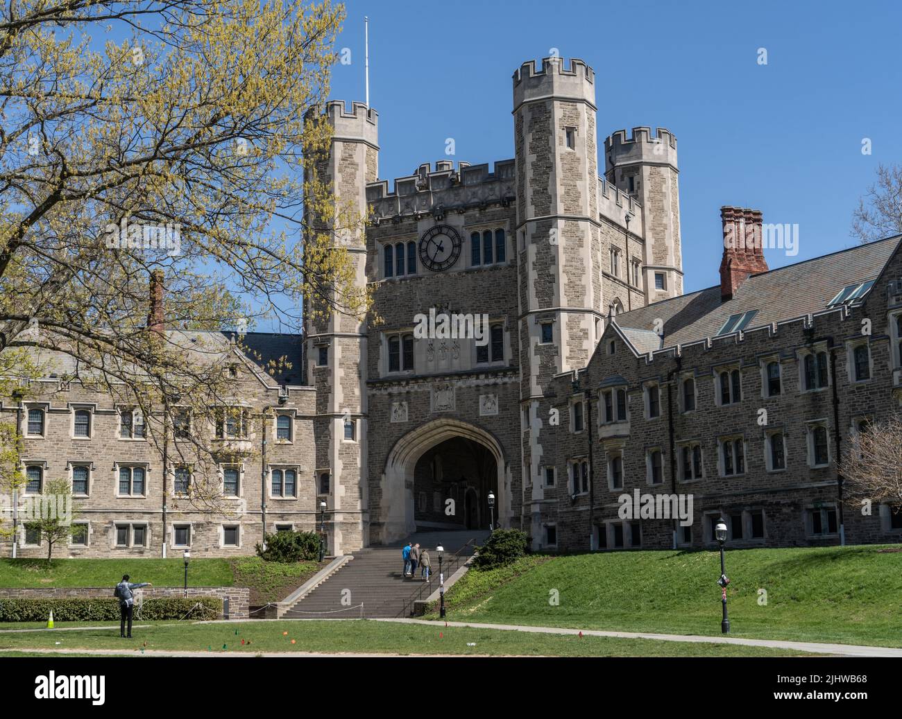 Blair Hall on the Princeton University campus. Princeton University is a Private Ivy League University in New Jersey Stock Photo