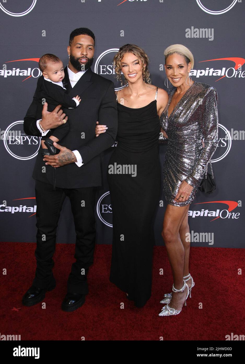 Zydn Beckham, Odell Beckham Jr., Lauren Wood, and guest attend the 2022