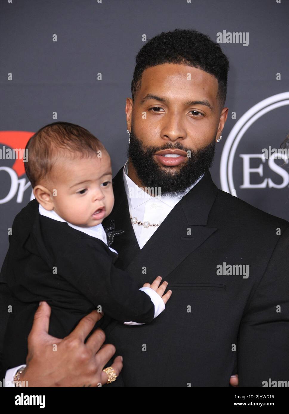 Zydn Beckham, Odell Beckham Jr attend the 2022 ESPYs at Dolby Theatre