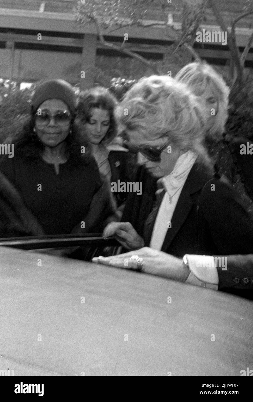 Dani Janssen at the Funeral for David Janssen on February 17, 1980 at Hillside Memorial Park in Los Angeles, California Credit: Ralph Dominguez/MediaPunch Stock Photo