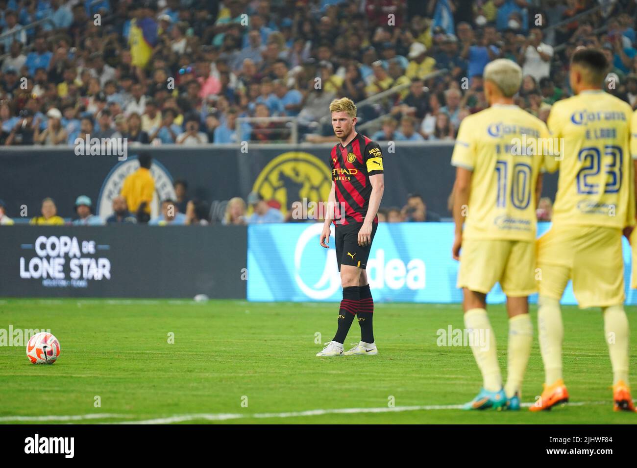 Manchester City's Kevin De Bruyne during a pre-season friendly match at NRG Stadium, Houston. Picture date: Wednesday July 20, 2022. Stock Photo