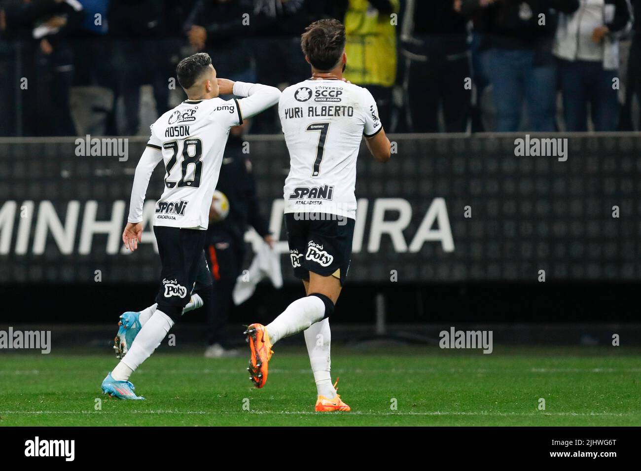 Sao Paulo Sp 22 07 Brazilian Championship Corinthians X Coritiba Adson Celebrates His Goal During A Game Between Corinthians X Coritiba Played At Neo Quimica Arena In Sao Paulo Sp Game Valid