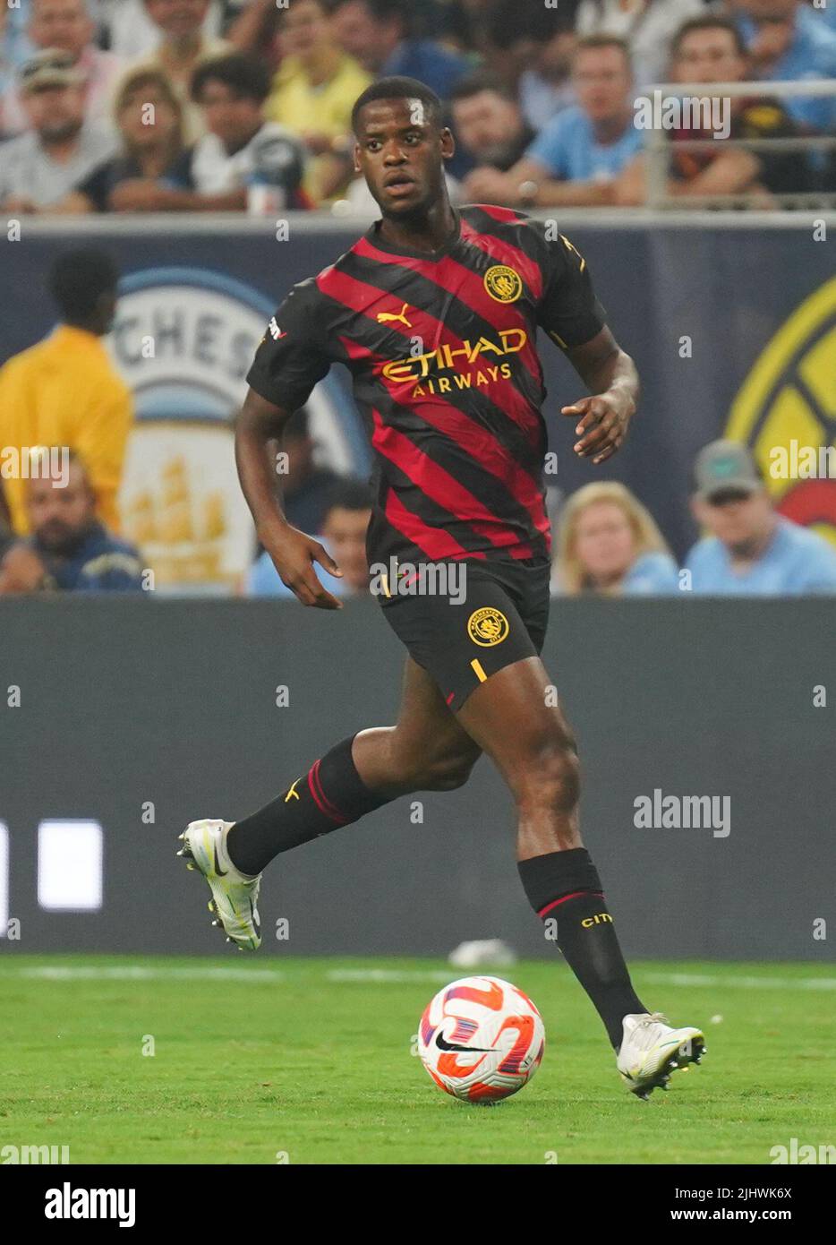 Manchester City's Luke Mbete during a pre-season friendly match at NRG Stadium, Houston. Picture date: Wednesday July 20, 2022. Stock Photo