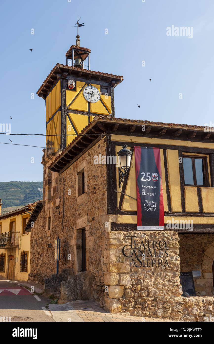 Theatre of Canales. Canales de la Sierra village. Alto Najerilla