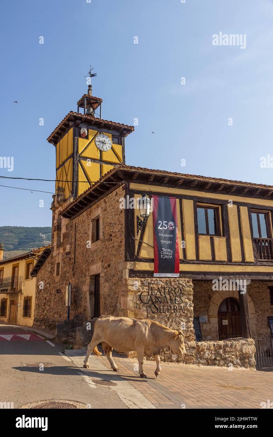 Theatre of Canales. Canales de la Sierra village. Alto Najerilla