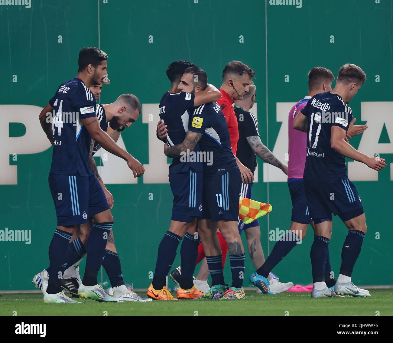 Teammates of Ferencvarosi TC celebrate after the UEFA Europa League News  Photo - Getty Images