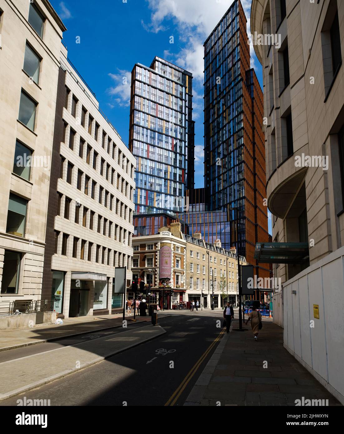 Wilson St London. Near Liverpool St with the Flying Horse pub and