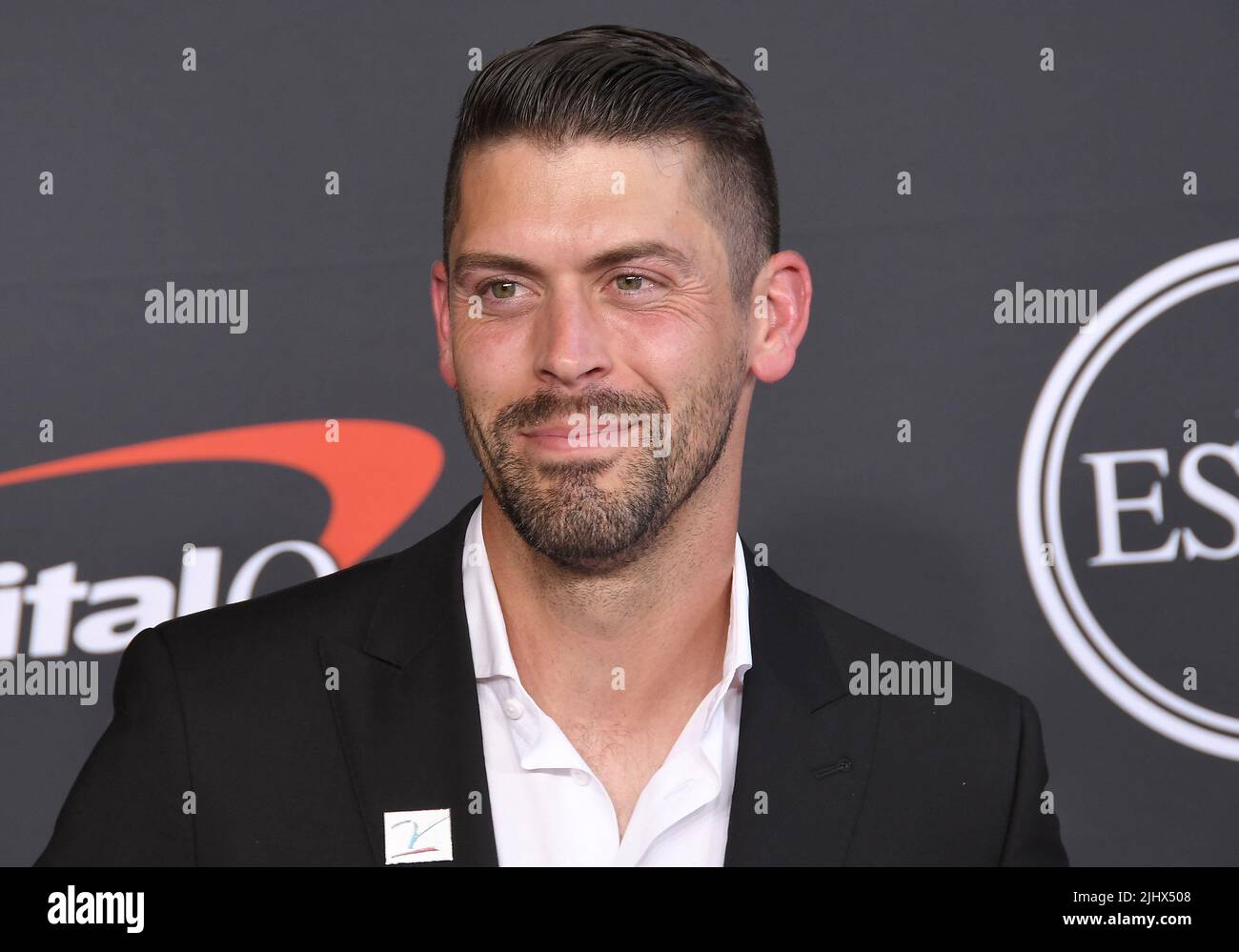 Los Angeles, USA. 20th July, 2022. Justin Tucker arrives at the 2022