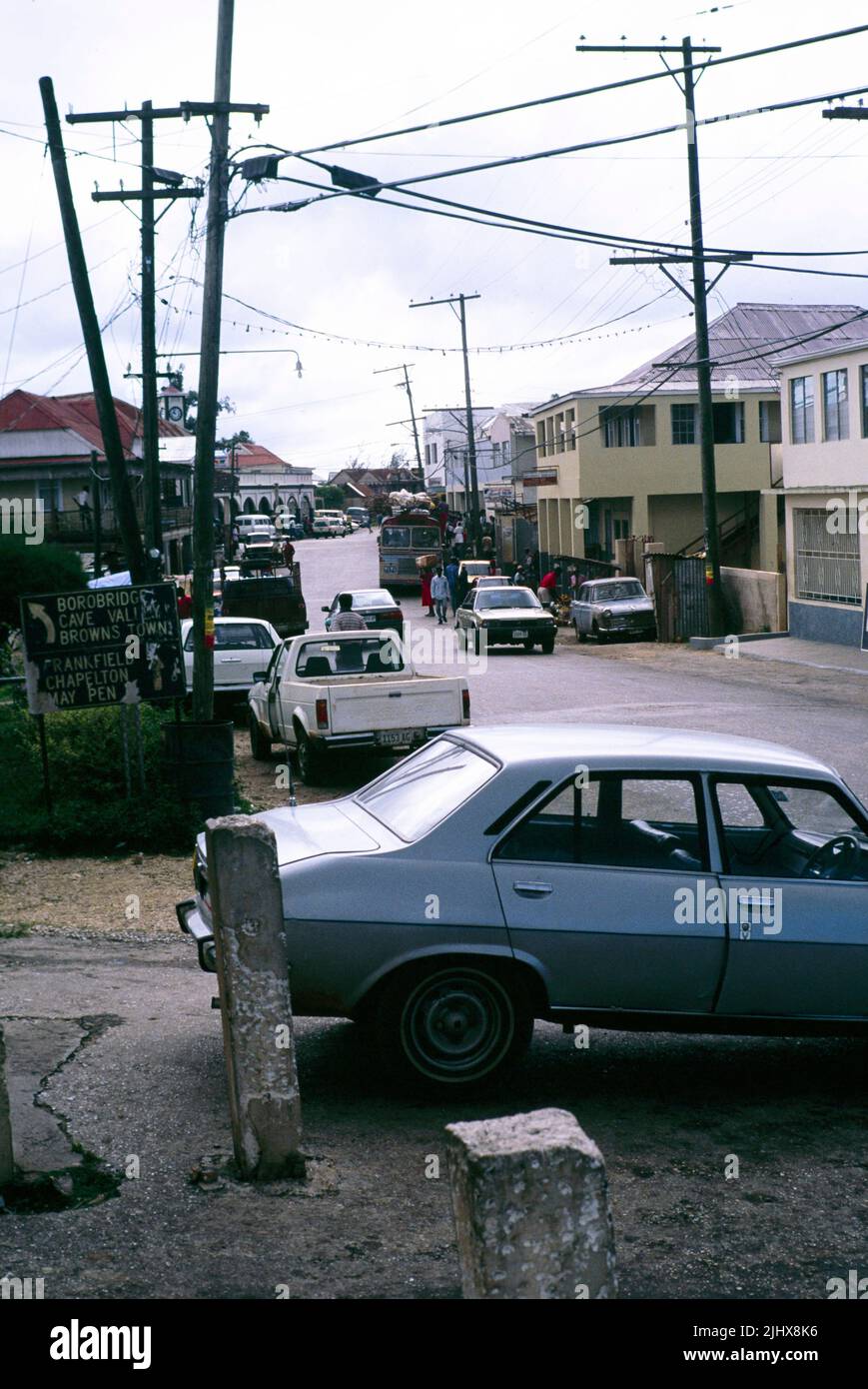 Rural life around the village of Spalding, Clarendon, Jamaica, West