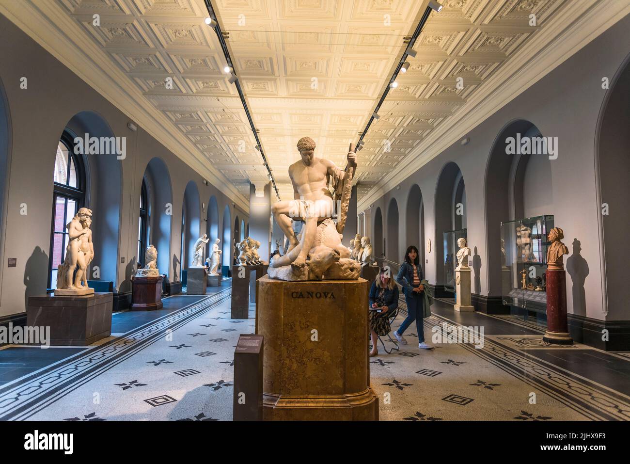 Antonio Canova sculpture in the Sculpture Gallery in Victoria and Albert Museum, V&A, London, UK Stock Photo