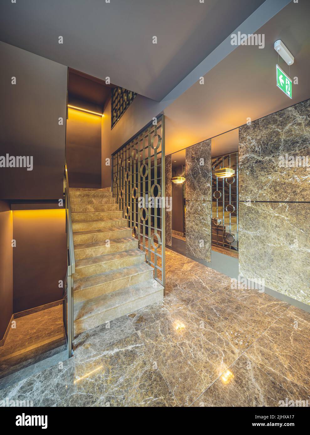 Curated visual reference: Fresh Look at Modern Interior Of Entrance Hall In Luxury Residential Apartment