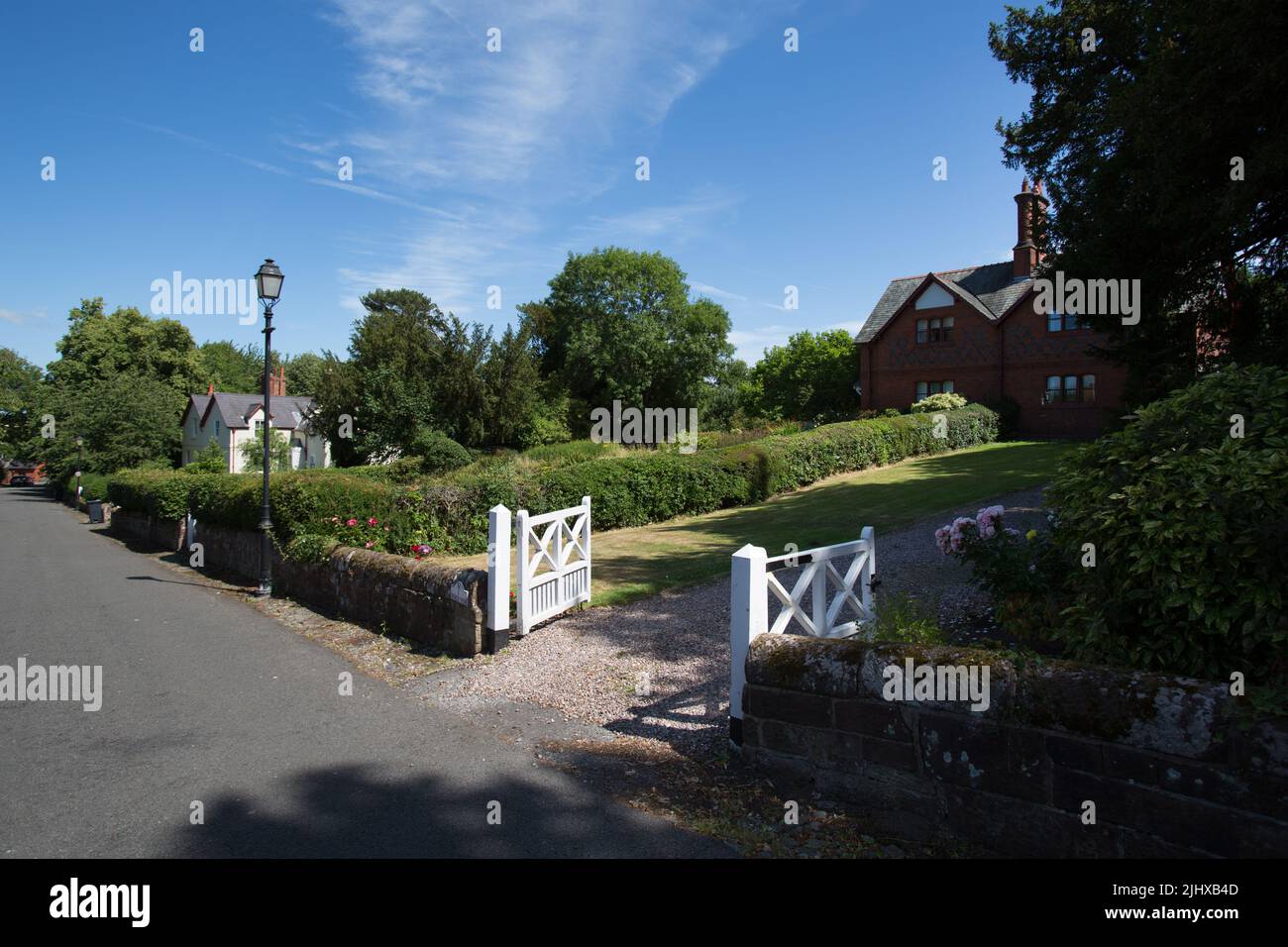 Village of Eccleston, England. Picturesque view of the Eccleston’s