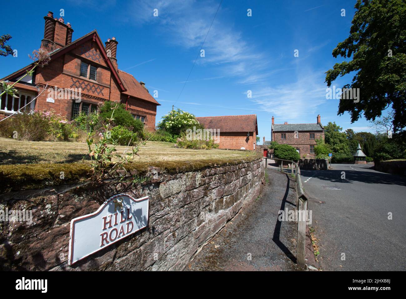 Village of Eccleston, England. Picturesque view of Eccleston’s Hill