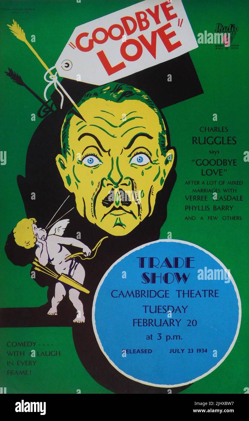 CHARLES / CHARLIE RUGGLES VERREE TEASDALE and PHYLLIS BARRY in GOODBYE ...