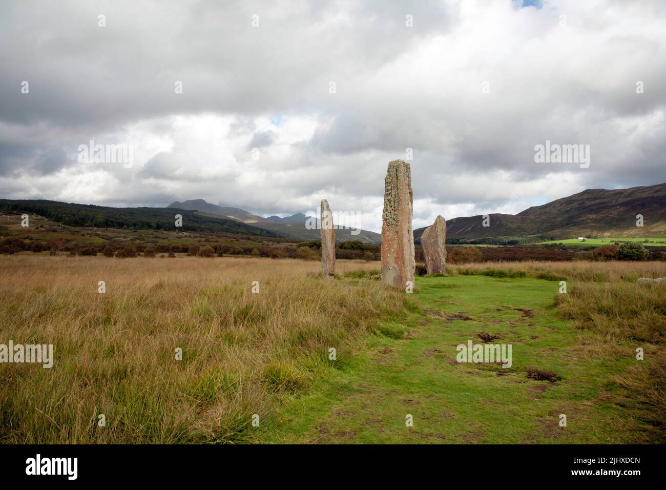 Neolithic standing stones and stone circle Machrie Moor Isle of Arran