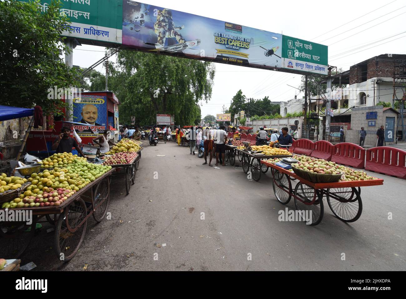 Lieutenant Cox street Bazaar area. Kanpur, Uttar Pradesh, India Stock