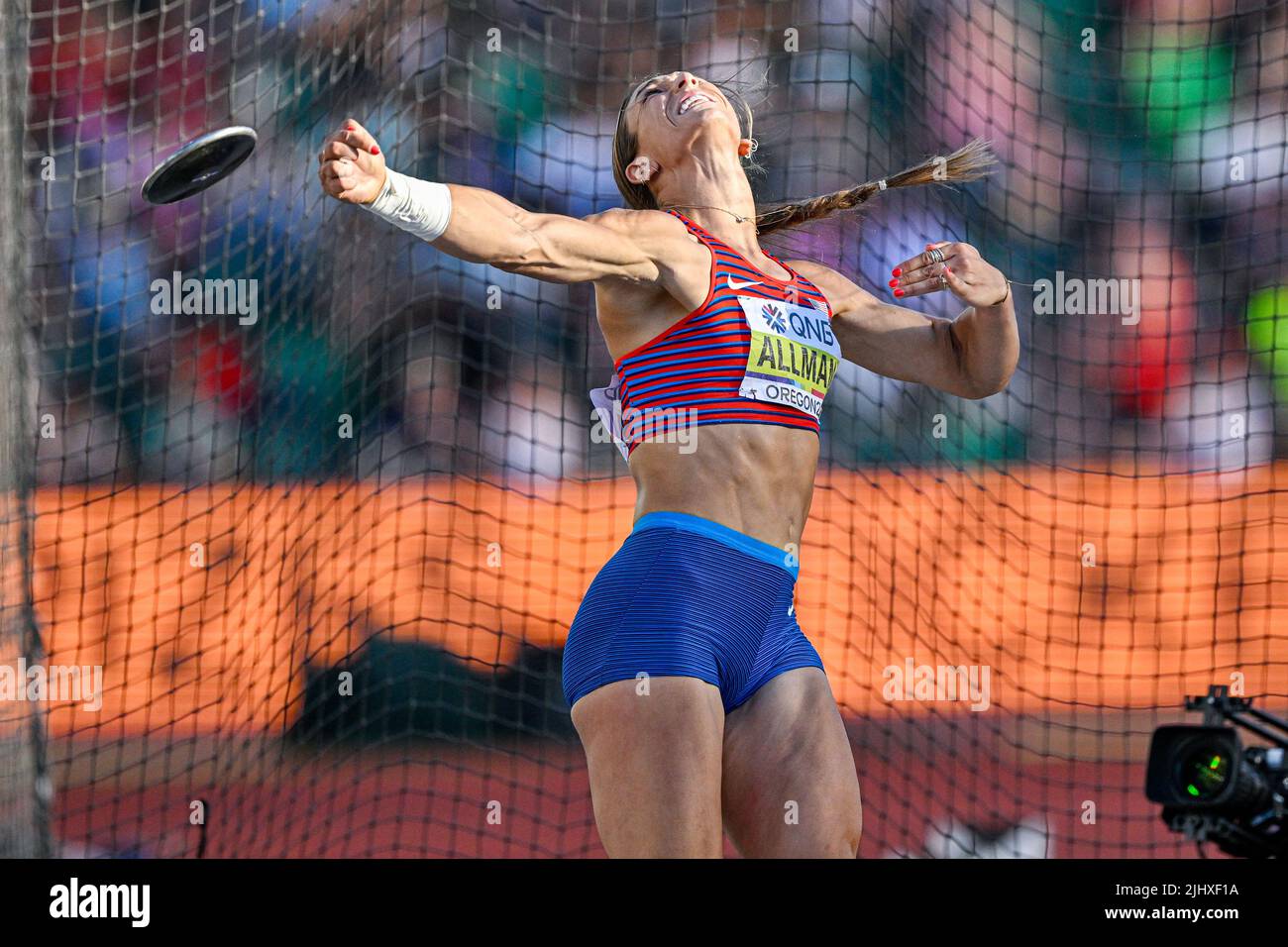 July 20, 2022, Rome, USA Valarie Allman of USA Bronze medal on Women's