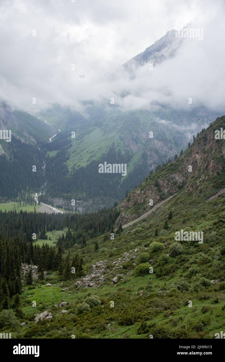 Trekking to Ala Kol Lake the Karakol National Park of Kyrgyzstan's ...