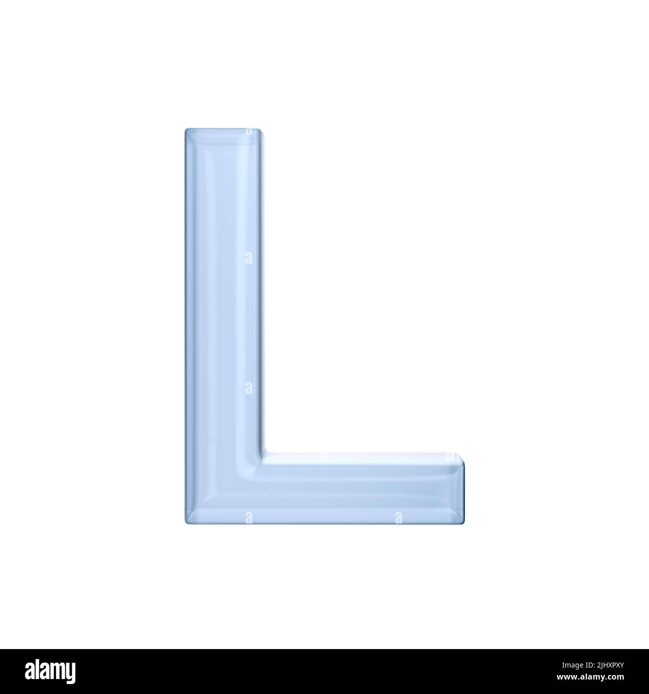 Character L on white background. Isolated 3D illustration Stock Photo